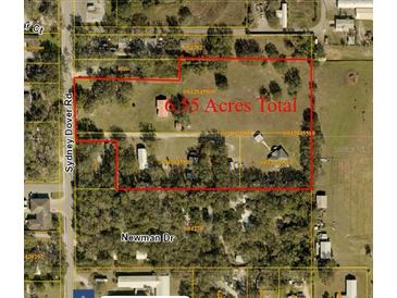 Expansive 6.85-acre property perfect for development or a private estate in a desirable location at 3147 Sydney Dover Rd, Dover, FL 33527