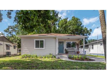 Charming single-story home with a covered front porch, well-kept lawn, and inviting curb appeal at 2834 10Th N Ave, St Petersburg, FL 33713