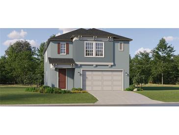 Charming two-story home with a two-car garage, well-manicured lawn, and beautiful landscaping at 11740 E 71St Ave, Palmetto, FL 34221