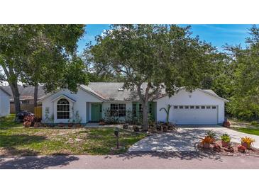 Charming single-story home with a well-manicured lawn and mature trees providing ample shade at 5323 73Rd N St, St Petersburg, FL 33709