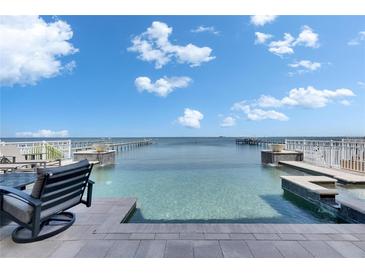 Beautiful waterfront pool and spa overlook the bay, perfect for relaxing and entertaining at 6418 Bright Bay Ct, Apollo Beach, FL 33572