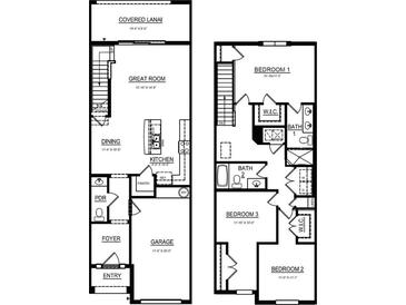 Detailed floor plan showcasing the layout of the home with kitchen, dining, bedrooms, and living spaces at 11362 Velvet Apricot Dr, Land O Lakes, FL 34638