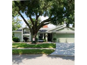 Charming single-Gathering home with a mature tree and well-maintained lawn at 8101 Roxboro Dr, Hudson, FL 34667