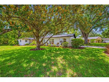 Charming single-story home with well-manicured lawn and mature trees providing ample shade at 2308 Cape Bend Ave, Tampa, FL 33613