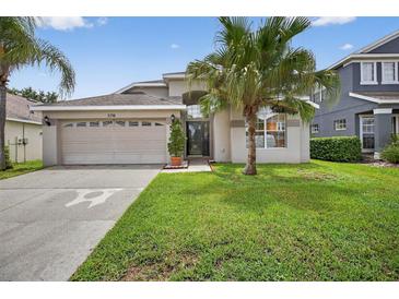 Charming single-story home with well-maintained lawn and inviting curb appeal at 3718 Beneraid St, Land O Lakes, FL 34638