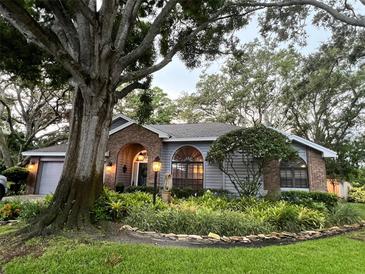 Charming home with manicured landscaping, large front tree and inviting curb appeal at 11760 Ashley Ct, Seminole, FL 33772