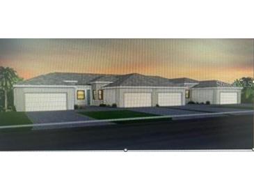 Newly constructed Florida home featuring an attached garage for convenient parking at 18848 Indian Rock Pl, Lakewood Ranch, FL 34211