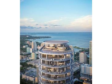 Stunning aerial view of building and surrounding city at 400 Central Ave # 2007, St Petersburg, FL 33701