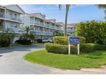 Marina Park community building exterior view at 9166 Blind Pass Rd, St Pete Beach, FL 33706