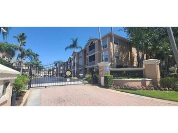 Gated entrance to Island Club community at 2201 Bay Club Cir, Tampa, FL 33607