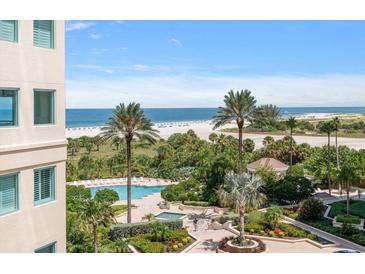 Stunning ocean and beach view from balcony at 1180 Gulf Blvd # 504, Clearwater Beach, FL 33767