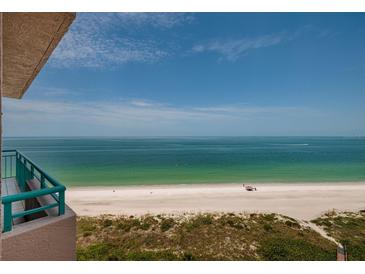 Stunning beach view with white sand and turquoise water at 1560 Gulf Blvd # 1004, Clearwater Beach, FL 33767