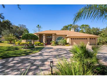 Beautiful home with a large driveway and lush landscaping at 247 Oriana Dr, Spring Hill, FL 34609