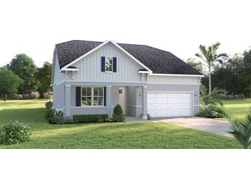 Charming single-Gathering home with a well-maintained lawn and a two-car garage at 20021 Golden Glow Loop, Venice, FL 34292