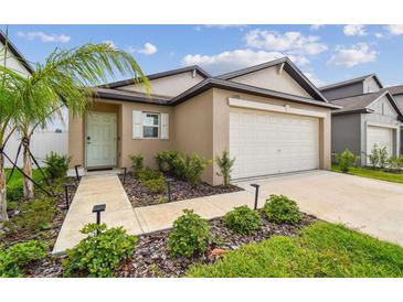 Charming single-story home with a well-maintained front yard and attached garage in a desirable neighborhood at 11395 Lavender Loop, Spring Hill, FL 34609