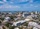 Aerial view of Sarasota, Florida, showing the city skyline and waterfront at 1558 4Th St # 406, Sarasota, FL 34236