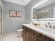 Modern bathroom with double vanity and walk-in shower at 1558 4Th St # 406, Sarasota, FL 34236