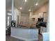 Open concept kitchen boasting an island and updated cabinetry at 1139 Euclid Rd, Venice, FL 34293