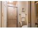Clean bathroom with shower, toilet, and updated fixtures at 4450 47Th W Ave # 202, Bradenton, FL 34210