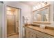 Clean bathroom, granite countertop, and updated fixtures at 4450 47Th W Ave # 202, Bradenton, FL 34210