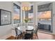 Breakfast nook with bay window and built-in seating at 535 70Th St, Holmes Beach, FL 34217