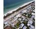 Aerial view of a vacant lot near the beach, perfect for new construction at 106 11Th S St # A, Bradenton Beach, FL 34217