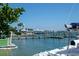 View of a marina with boats and waterfront buildings at 106 11Th S St # A, Bradenton Beach, FL 34217