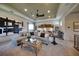 Spacious loft with sectional sofa and large artwork at 640 N Owl Dr, Sarasota, FL 34236