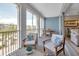 Spacious balcony with outdoor furniture and view at 376 Aruba Cir # 301, Bradenton, FL 34209