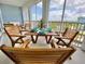 Furnished balcony with a table, chairs, and scenic view at 376 Aruba Cir # 301, Bradenton, FL 34209