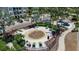 Community courtyard with a central fountain and seating area at 376 Aruba Cir # 301, Bradenton, FL 34209