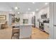 Spacious kitchen with island, stainless steel appliances, and granite countertops at 376 Aruba Cir # 301, Bradenton, FL 34209