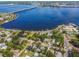Aerial view of a single-Gathering home near the water at 512 1St E Ave, Bradenton, FL 34208