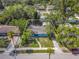 Aerial view of a single-Gathering home with a yard at 512 1St E Ave, Bradenton, FL 34208