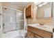 Full bathroom with tub, shower, and updated vanity at 3605 59Th W Ave # 4043, Bradenton, FL 34210