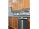 Modern kitchen with stainless steel dishwasher and wood cabinets at 11420 Captiva Kay Dr, Riverview, FL 33569