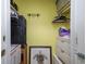 Closet with shelves and hanging space at 1801 Gulf N Dr # 248, Bradenton Beach, FL 34217