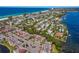Aerial view of waterfront homes and community at 1801 Gulf N Dr # 248, Bradenton Beach, FL 34217