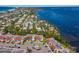 Aerial view of waterfront homes and community at 1801 Gulf N Dr # 248, Bradenton Beach, FL 34217