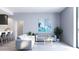 Open living room showcasing a sectional sofa and ample natural light at 2170 Robinhood Street # C1-312, Sarasota, FL 34231