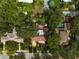 Bird's eye view of the property and surrounding homes at 1713 North Dr, Sarasota, FL 34239
