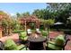 Relaxing patio with fire pit and comfortable seating at 1713 North Dr, Sarasota, FL 34239