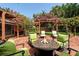 Outdoor patio with fire pit and seating area at 1713 North Dr, Sarasota, FL 34239