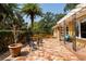 Spacious flagstone patio, perfect for outdoor entertaining at 1713 North Dr, Sarasota, FL 34239