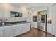 Modern kitchen with stainless steel appliances and granite countertops at 401 N Point Rd # 901, Osprey, FL 34229