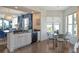 Gourmet kitchen featuring breakfast nook and city views at 401 N Point Rd # 901, Osprey, FL 34229
