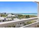 Stunning balcony view of the ocean and coastline at 5400 Ocean Blvd # 6-4, Sarasota, FL 34242