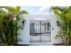 Private gated entry to the home at 676 Key Royale Drive, Holmes Beach, FL 34217