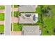 Top-down view of house with solar panels at 27855 Arrowhead Cir, Punta Gorda, FL 33982