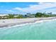 Aerial of beachfront home and expansive ocean view at 2590 N Beach Rd # 3, Englewood, FL 34223